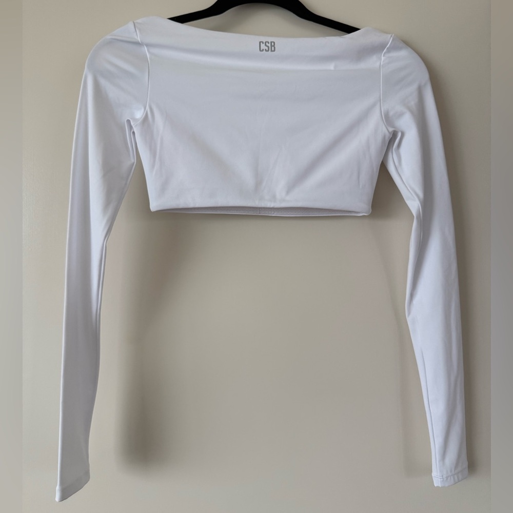 CSB - FREEDOM SCOOP LONG SLEEVE CROP size XS, NWT - Picture 3 of 4